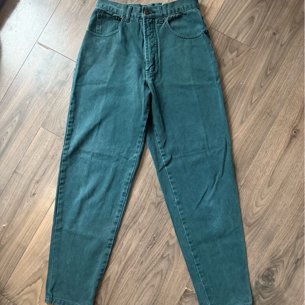Vintage Green High Waisted Jeans